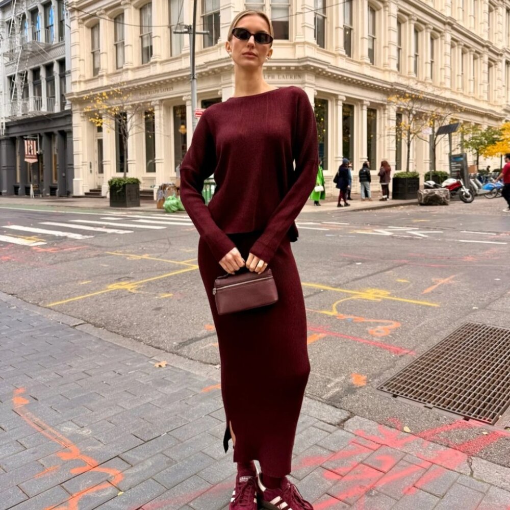 UDEL RIB KNIT SKIRT